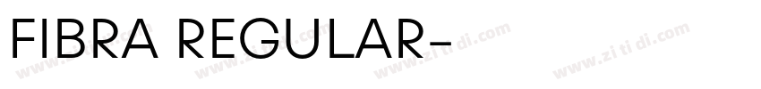 FIBRA REGULAR字体转换